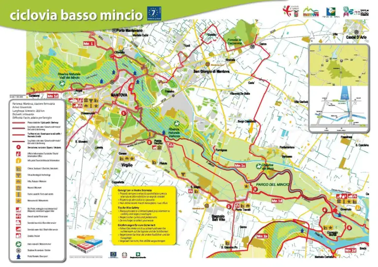 Ciclovia Basso Mincio   mappa a strappo 2014 1 768x543