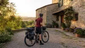 dormire in viaggio in bici