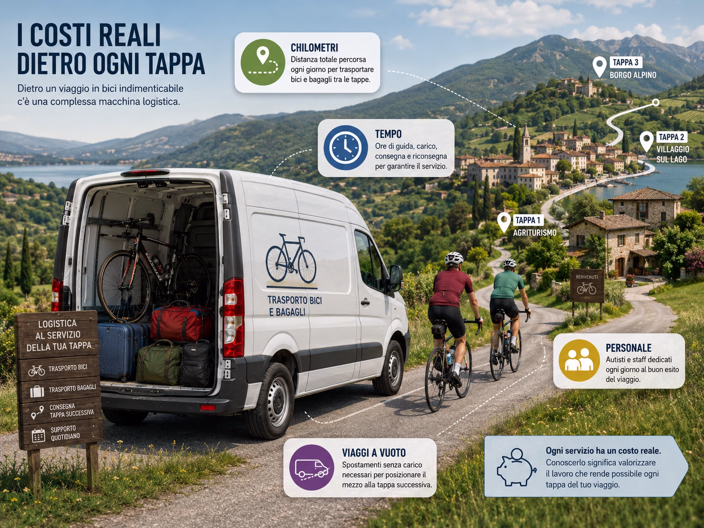 servizi per cicloturisti trasporto servizi per cicloturisti trasporto