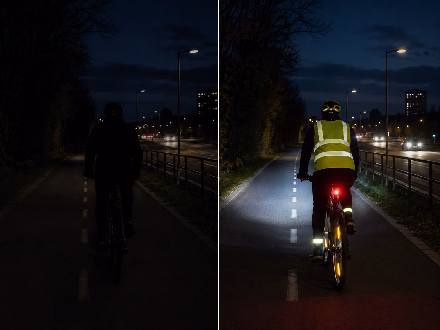visibilità ciclisti di notte visibilità ciclisti di notte
